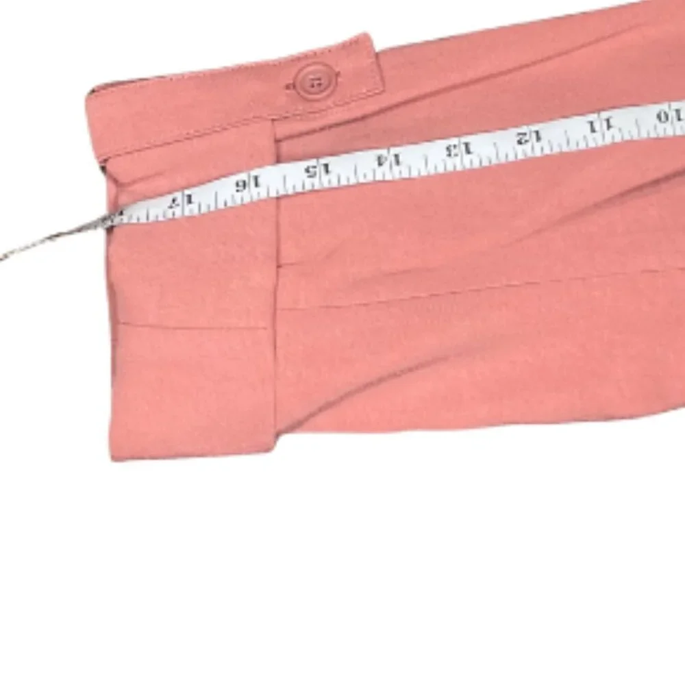 SIMPLY VERA Vera Wang Coquette Pink Roll-Tab Open Front Relaxed Blazer L